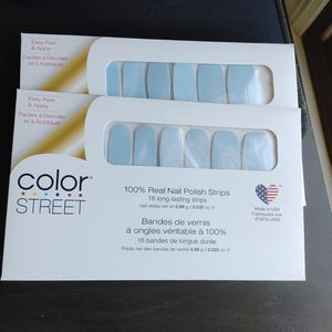 Color street 2 sets aspen sky blue